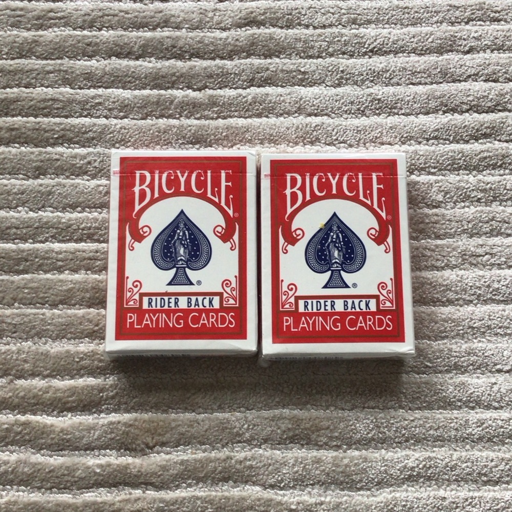 Bicycle Red and Blue Rider Back Playing Cards